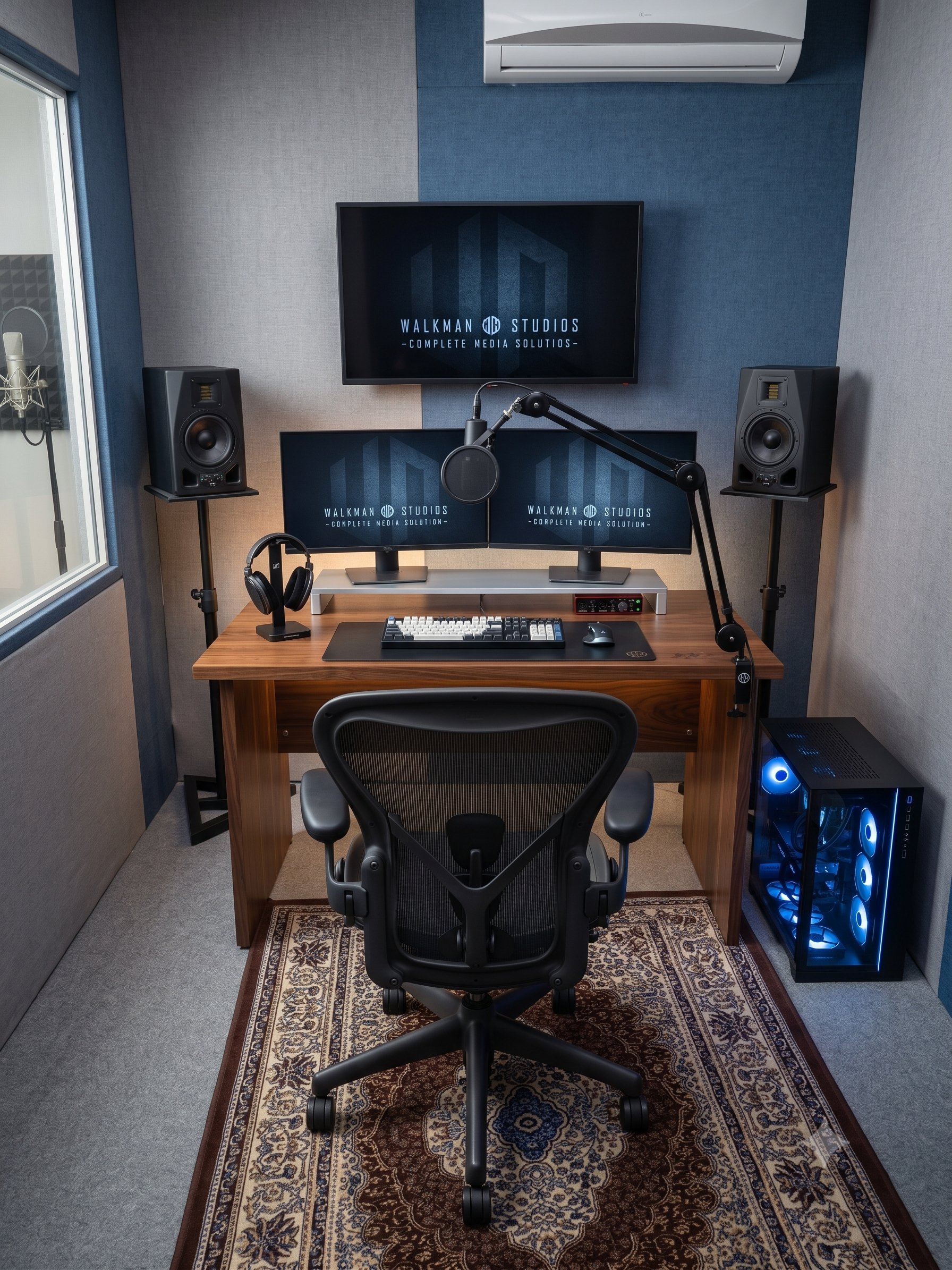 Main recording console — Walkman Studios Studio A