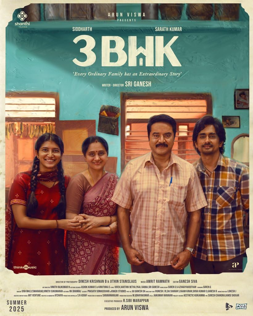 3BHK — Tamil family drama dubbed at Walkman Studios